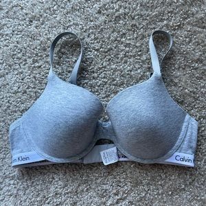 Calvin Klein 36C Grey jersey bra